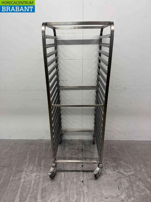 RVS Regaalwagen 18 x 2/1 GN Horeca, Zakelijke goederen, Horeca | Keukenapparatuur, Gebruikt, Ophalen of Verzenden