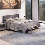 Boxspring Seattle - 180x200cm - Lichtgrijs, Huis en Inrichting, Slaapkamer | Bedden, Verzenden, Nieuw