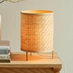 ACTIE: Tafellamp rotan bamboe Nordlux Trinidad modern FOIR, Huis en Inrichting, Lampen | Tafellampen, Nieuw, Verzenden
