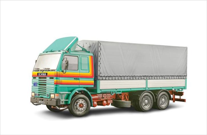 ITALERI 90762 SCANIA 142H 6X2 CANVAS 1/24, Hobby en Vrije tijd, Modelbouw | Auto's en Voertuigen