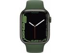 Apple Watch Series 7 4G - 45mm Groen (Groene Siliconenband), Sieraden, Tassen en Uiterlijk, Smartwatches, Verzenden, Zo goed als nieuw