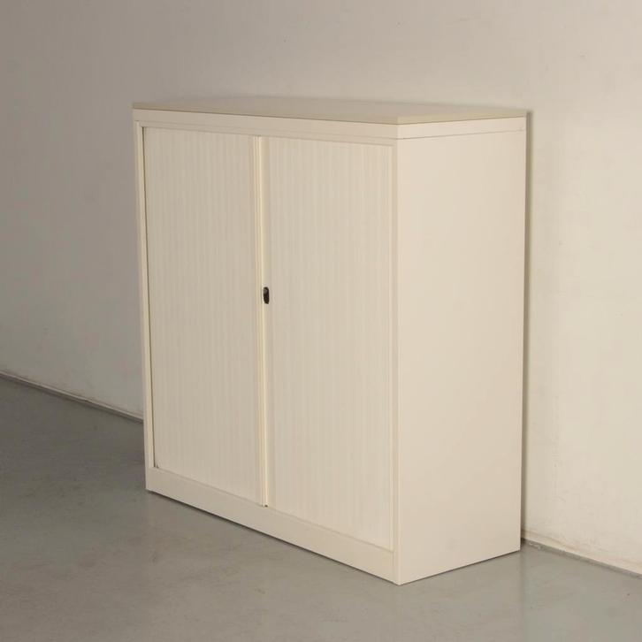 Drentea roldeurkast, creme, 121 x 120 cm, incl. 2 legborden,, Huis en Inrichting, Kasten | Roldeurkasten en Archiefkasten, Ophalen of Verzenden