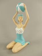 Francois Arvi-hand signed - Beeldje, Bathing Lady with ball, Antiek en Kunst