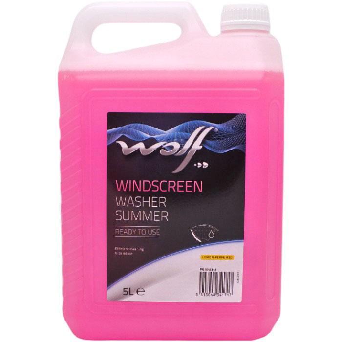 Wolf Ruitensproeiervloeistof Zomer Kant & Klaar 5 liter, Auto diversen, Onderhoudsmiddelen, Verzenden