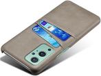 ProGuard OnePlus 9 Hoesje Slim Leder Kaarthouder Grijs, Verzenden, Nieuw, Hoesje of Tasje