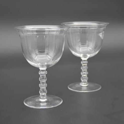 Antieke K.P.C. de Bazel Leerdam Port/Wijnglazen, Antiek en Kunst, Antiek | Glas en Kristal, Verzenden