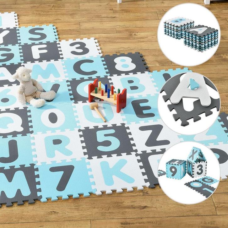 Kinderpuzzelmat - Noah - 36-delig - Bestaande uit letters &, Kinderen en Baby's, Speelgoed | Kinderpuzzels, Nieuw, Verzenden
