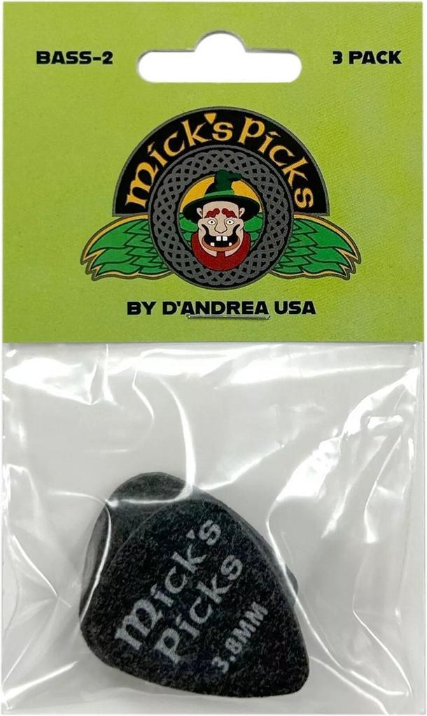 DAndrea - Micks Pick - Bass plectrum - 3.80 mm 3-pack, Muziek en Instrumenten, Instrumenten | Toebehoren, Elektrische basgitaar