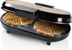 Bestron dubbel wafelijzer voor klassieke hartwafels,, Ophalen of Verzenden, Nieuw