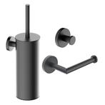 Toilet Accessoires Set Wiesbaden Alonzo Gunmetal, Doe-het-zelf en Verbouw, Sanitair, Ophalen of Verzenden, Nieuw, Bad