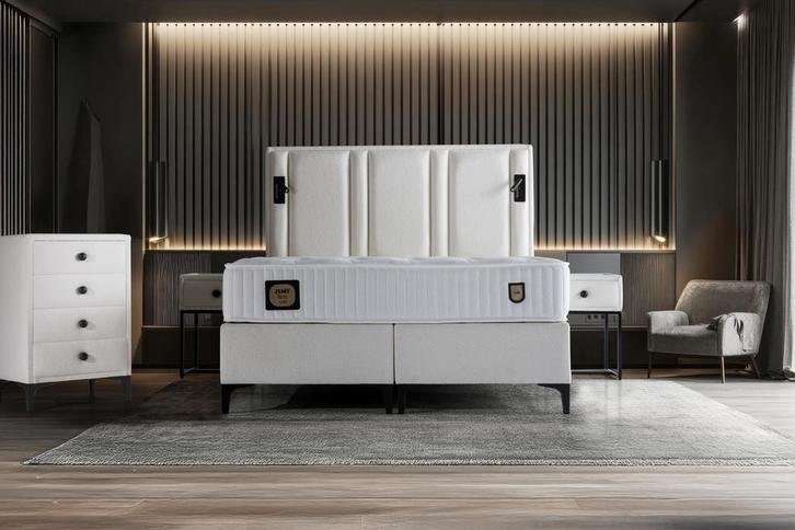 Opberg Boxspring  Luxe Zenit - diverse maten, Huis en Inrichting, Slaapkamer | Boxsprings, Nieuw, Tweepersoons, Verzenden