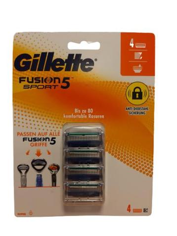 Gillette Fusion Sport Scheermesjes 4 Stuks beschikbaar voor biedingen