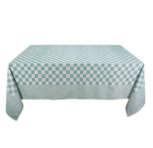 Tafelkleden Groen en Wit Geblokt 140x200cm 100% Katoen - Tre, Huis en Inrichting, Tafelkleden, Nieuw, Verzenden