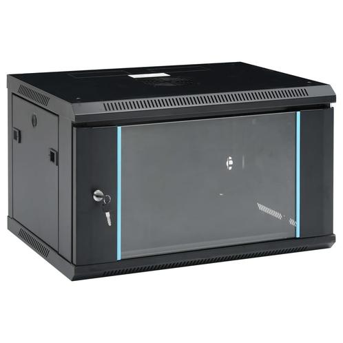 vidaXL Netwerkkast voor aan de muur 6U 19 IP20 600x450x375, Computers en Software, Overige Computers en Software, Nieuw, Verzenden