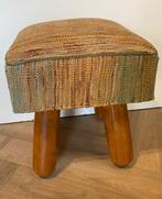 Afghaan Poef Kelim - Poef - Hout, Wol, Antiek en Kunst, Kunst | Designobjecten