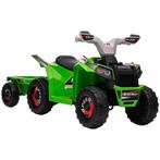 TRUUSK Oplaadbare Kinderquad Groen - Met Aanhanger - 2,5 Km/, Verzenden, Nieuw
