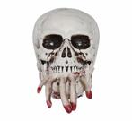 Halloween Tafeldecoratie Schedel Licht En Geluid 24cm, Verzenden, Nieuw