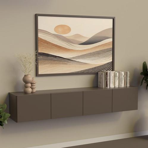 *WOONWINKEL* Hangend Tv-meubel Taupe 194 Cm, Huis en Inrichting, Kasten | Televisiemeubels, Nieuw, Verzenden