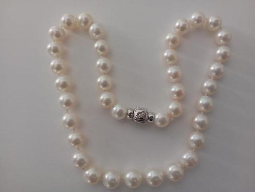 Halsketting - 18 karaat Witgoud - 0.20ct. tw. Diamant, Sieraden, Tassen en Uiterlijk, Kettingen
