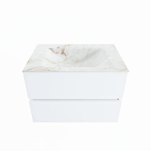 MONDIAZ VICA-DLUX 70cm badmeubel onderkast Talc 2 lades., Doe-het-zelf en Verbouw, Sanitair, Bad, Nieuw, Ophalen of Verzenden