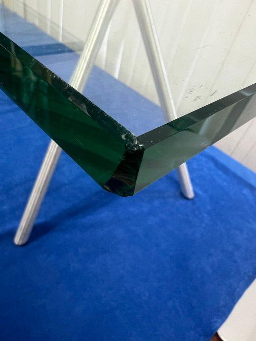 Beek Maupertuus - Set bijzettafels (2) - Aluminium, Glas, Antiek en Kunst, Antiek | Meubels | Stoelen en Banken