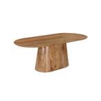 Mangohouten Eettafel Mick capsule 180×90 cm, Verzenden, Nieuw, Industriële meubels, Overige vormen