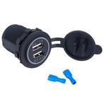 Inbouw USB auto lader - 2 poort - waterdicht, Telecommunicatie, Autoladers, Ophalen of Verzenden, Nieuw