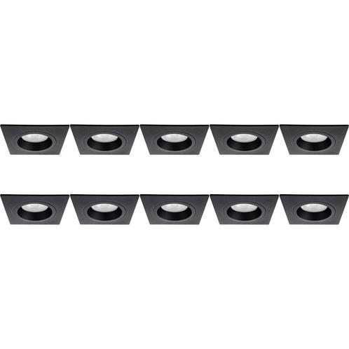 10x Spot Armatuur - GU10 Inbouwspot - Pragmi Rodos Pro, Huis en Inrichting, Lampen | Spots, Plafondspot of Wandspot, Nieuw, Led