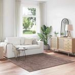 vidaXL Vloerkleed shaggy met latex onderkant 200x200 cm, Huis en Inrichting, Verzenden, Nieuw, Bruin