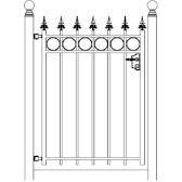 Hekwerk Pro Enkele sierpoort Monaco h150 x b107,5cm recht, Tuin en Terras, Schuttingen, Nieuw, Ophalen of Verzenden