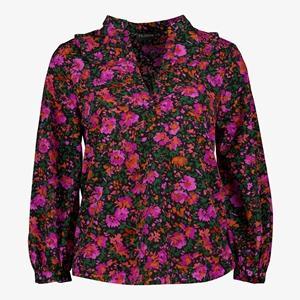 TwoDay dames blouse zwart/roze met bloemenprint maat XL, Kleding | Dames, Blouses en Tunieken, Nieuw, Verzenden