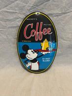 Emaille bord - Coffee Mickey Mouse - Emaille, Verzamelen, Nieuw