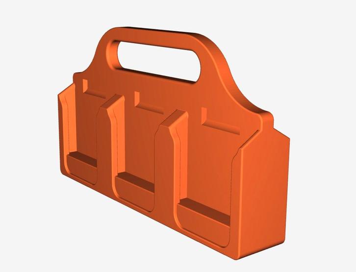 Makita Accuhouder & Transport Carrier | 3D Geprint | Zwart, Doe-het-zelf en Verbouw, Gereedschap | Machine-onderdelen en Toebehoren