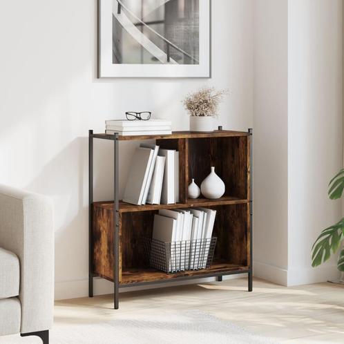 vidaXL Boekenkast 72x28x77,5 cm bewerkt hout gerookt, Huis en Inrichting, Kasten | Boekenkasten, Nieuw, Overige houtsoorten, Verzenden