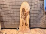 Veiling - Houten paneel met surfchick gravering