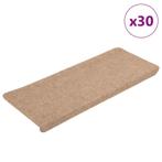 vidaXL Trapmatten zelfklevend 30 st 65x24,5x3,5 cm beige, Verzenden, Nieuw