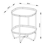 Tuintafel Sandefjord bijzettafel metaal 57,5x46x46cm groen [, Huis en Inrichting, Tafels | Bijzettafels, Verzenden, Nieuw
