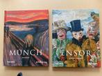 2 Hardcover Monografieën - James Ensor - Edvard Munch NIEUW, Ophalen of Verzenden, Zo goed als nieuw, Schilder- en Tekenkunst