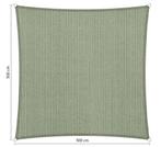 Schaduwdoek vierkant 3x3 Moonstone green, Tuin en Terras, Ophalen of Verzenden, Nieuw