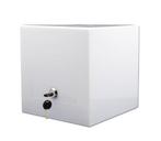 Witte Kubus Donatiebox / Stembus / Ideeënbus - Met Slot....