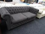 Chesterfield Maarssen !! Bruin stof Chesterfield 3 Zitsbank, Huis en Inrichting, Banken | Bankstellen, Ophalen, CHESTERFIELD, Driepersoons
