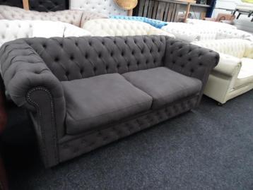 Chesterfield Maarssen !! Bruin stof Chesterfield 3 Zitsbank beschikbaar voor biedingen