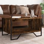 vidaXL Salontafel 75x51x40 cm bewerkt hout gerookt, Huis en Inrichting, Tafels | Salontafels, Verzenden, Nieuw, Overige houtsoorten