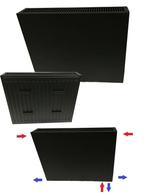 Mastas radiator vlak mat - zwart H40xB120 T22 1936Watt, Doe-het-zelf en Verbouw, Verwarming en Radiatoren, Hoog rendement (Hr)