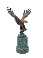 sculptuur, Zee arend - 49 cm - Brons, Marmer