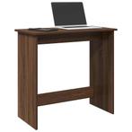 vidaXL Bureau 80x40x75 cm bewerkt hout bruin eikenkleur, Verzenden, Nieuw