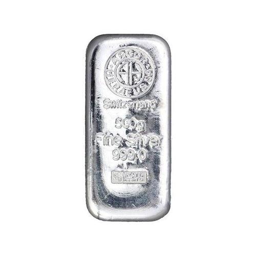 500 gram - Zilver .999 - Argor-Heraeus, Switzerland, Postzegels en Munten, Edelmetalen en Baren