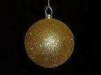 Grote Kerstbal  GOUD glitter 15 cm., Diversen, Nieuw, Ophalen of Verzenden