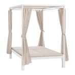 Dubbel Ligbed / Loungebed Kreta - Beige / Wit, Verzenden, Nieuw