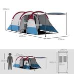TRUUSK Kampeertent, Tunneltent Voor 3 Personen, Met Licht Ha, Verzenden, Nieuw